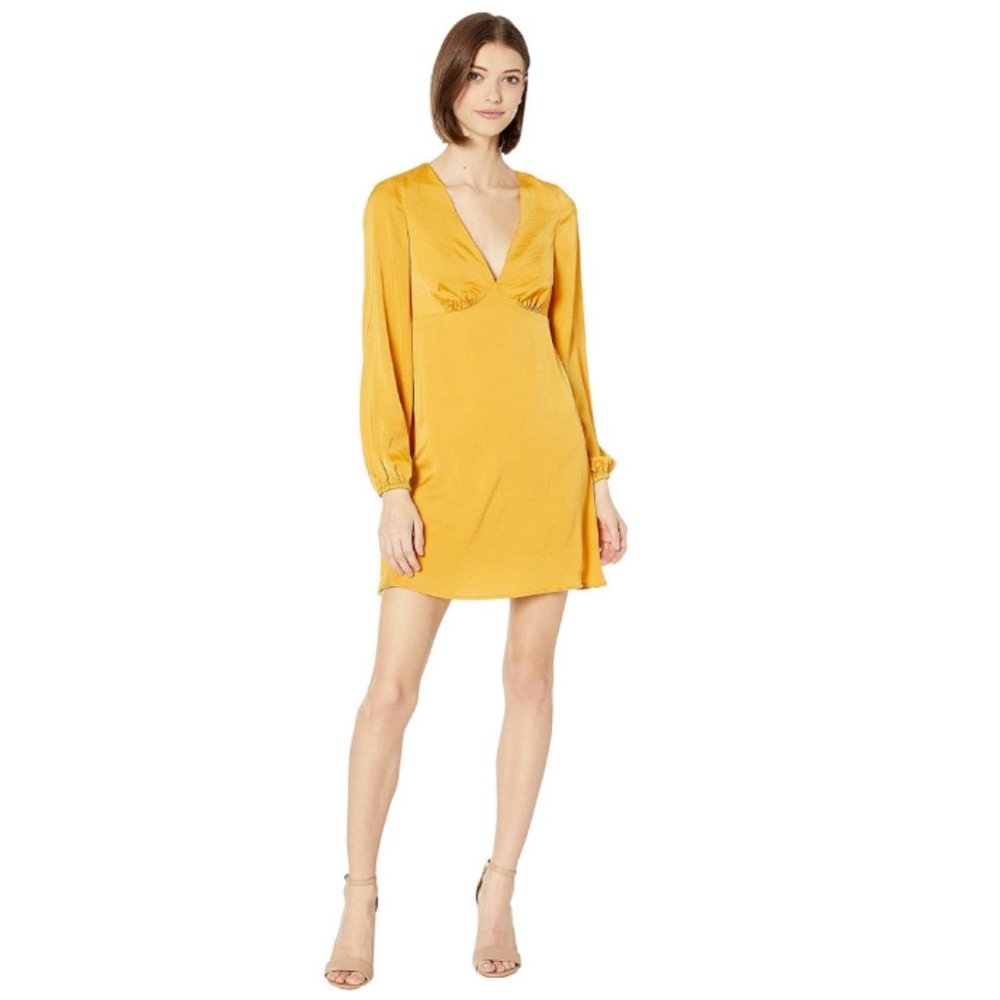 BCBGeneration Yellow Mini Dress